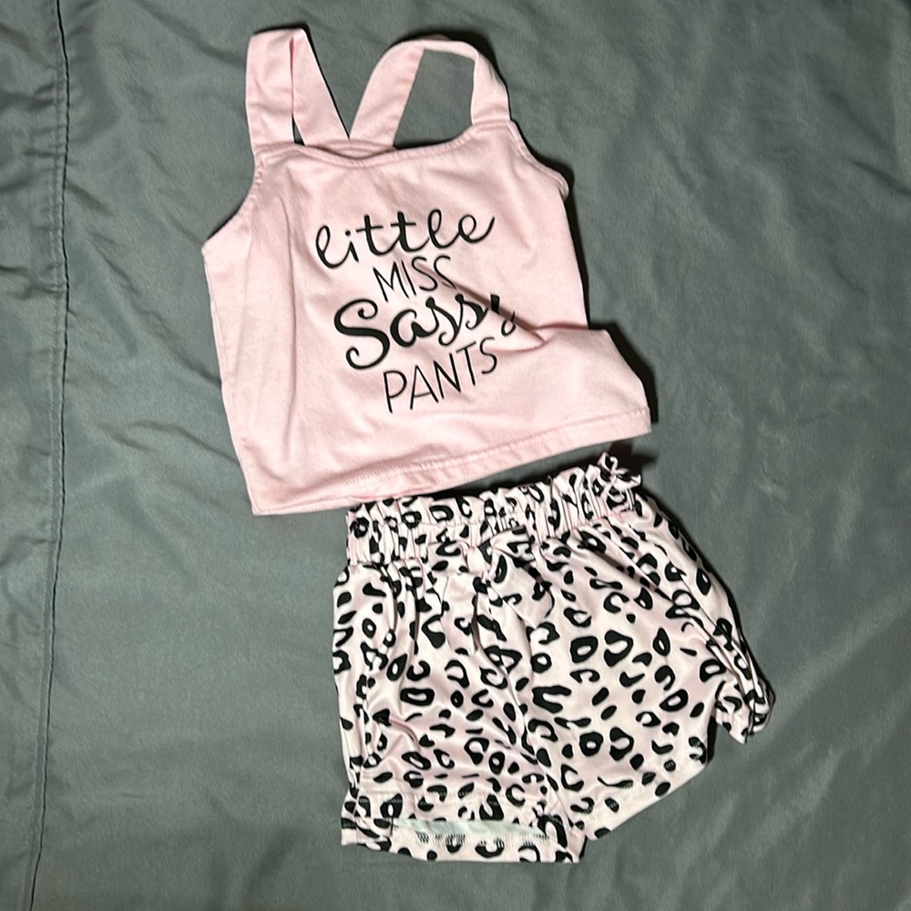 SHEIN Girls 3-4T Pink Shorts Set